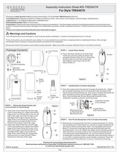 Quoizel TRE8407K Assembly Instruction Sheet