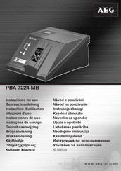 Aeg PBA 7224 MB Instructions For Use Manual