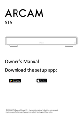 Arcam ST5 Owner's Manual