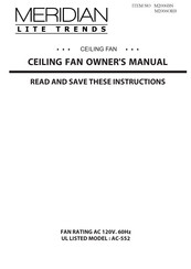 Meridian M2006BN Owner's Manual