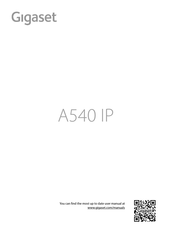 Gigaset A540 IP Manual