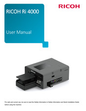 Ricoh Ri 4000 User Manual