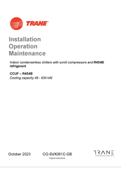 Trane CCUF-R454B Installation Operation & Maintenance