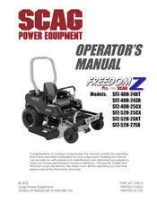 Scag Power Equipment FREEDOM Z SFZ-48H-25CX Operator's Manual