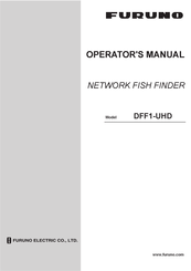 Furuno DFF1-UHD Operator's Manual