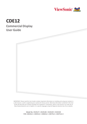 ViewSonic CDE7512 User Manual