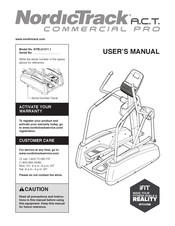 NordicTrack Commercial PRO NTEL91211.1 User Manual