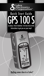 Cobra GPS 100 S Quick Start Manual