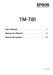 Epson TM-T81 User Manual