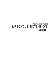 Acer XV270 Lifecycle Extension Manual