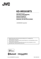 JVC KD-MR305BTS Instruction Manual