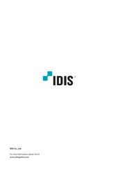 Idis DR-6532P Installation Manual