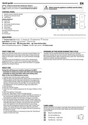 Whirlpool FFT M22 9X3B EE Quick Start Manual