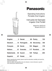 Panasonic EWDJ10 Operating Instructions Manual