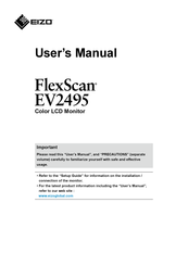 Eizo FlexScan EV2495-WT User Manual