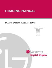 LG 60PX4DR Training Manual