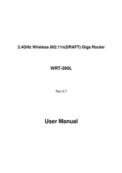 TRENDnet WRT-390L User Manual
