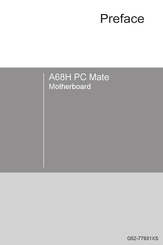 MSI A68H PC Mate Manual