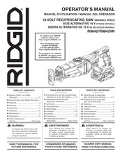 RIDGID R8642 Operator's Manual
