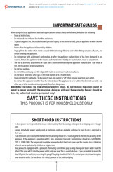 DeLonghi EC860 Instructions For Use Manual