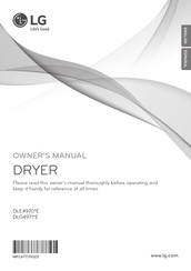 LG DLE4970 Series Owner's Manual