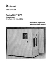 Liebert 311 Installation, Operation & Maintenance Manual