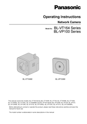 Panasonic BL-VT164 Series Operating Instructions Manual
