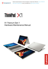Lenovo ThinkPad X1 Titanium Gen 1 Hardware Maintenance Manual