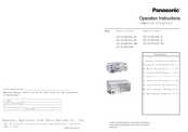 Panasonic SUR-1871HP-DWW Operation Instructions Manual