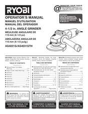 Ryobi AG4031GTH Operator's Manual