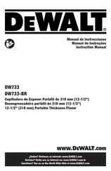 DeWalt DW733-BR Instruction Manual