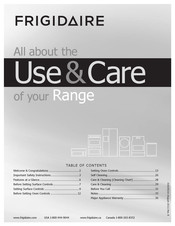 Frigidaire CGEF306TMF Use & Care Manual