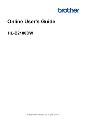Brother HL-B2180DW Online User's Manual