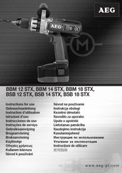 AEG BSB 14 STX Instructions For Use Manual