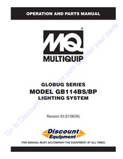 MULTIQUIP GLOBUG GB114BP Operation And Parts Manual