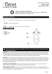 Patriot Lighting L8012 Manual