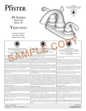 Black & Decker Pfister Treviso F-048-DY00 Manual