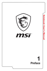 MSI GS63VR Stealth Pro User Manual