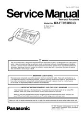Panasonic KX-FT932BR-B Service Manual