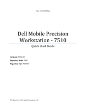 Dell 7510 Quick Start Manual