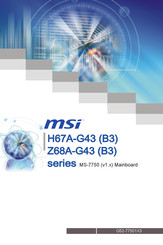 MSI H67A-G43 B3 series Manual