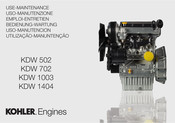 Kohler KDW 502 Use & Maintenance
