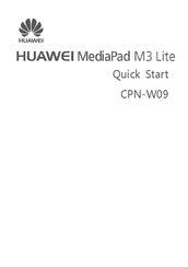 Huawei MediaPad M3 Lite Quick Start Manual