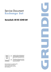Grundig Sonoclock 50 Service Document