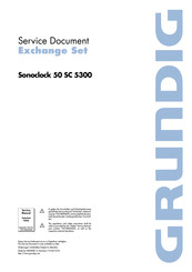 Grundig SC 5300 Service Document
