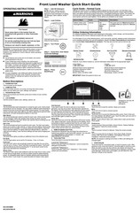 Whirlpool WFW9620HC Quick Start Manual