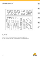 Behringer FLOW 8 Quick Start Manual