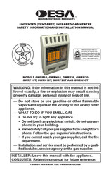 Desa GWRN30 Safety Information And Installation Manual