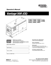 Lincoln Electric 12657 Operator's Manual