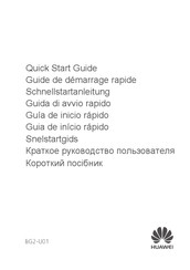 Huawei BG2-U01 Quick Start Manual